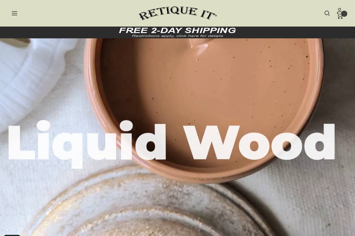 retique.com homepage screenshot