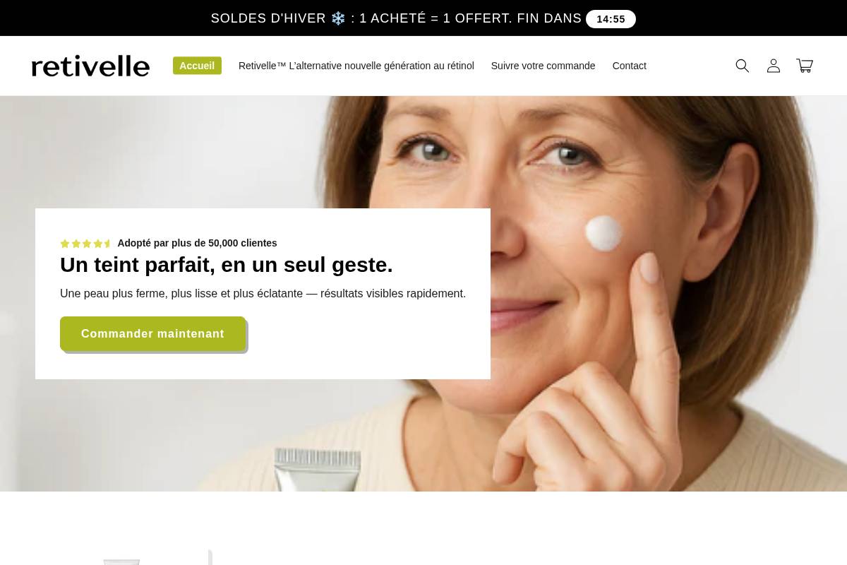 retivelle.fr homepage screenshot