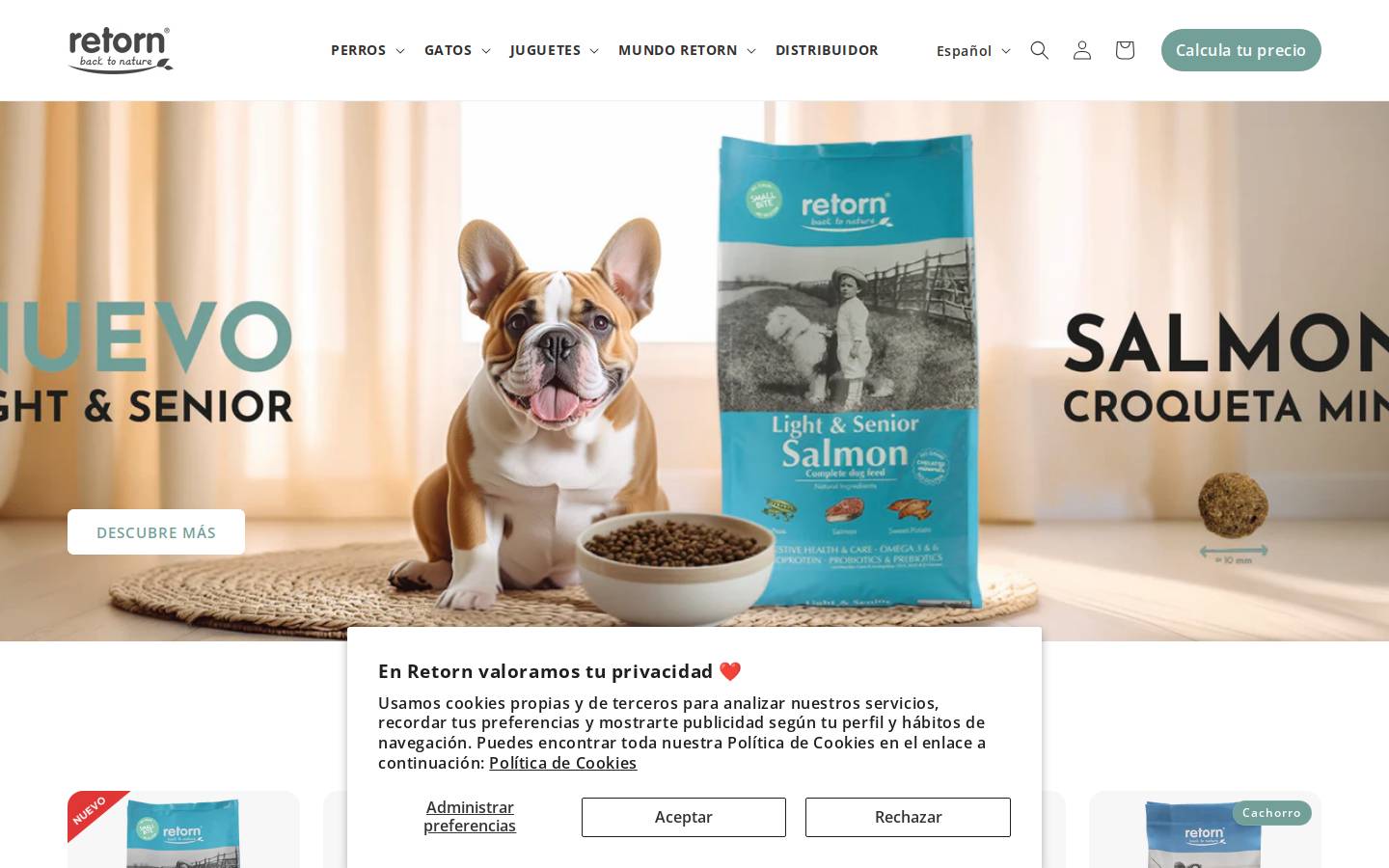 retorn.es homepage screenshot