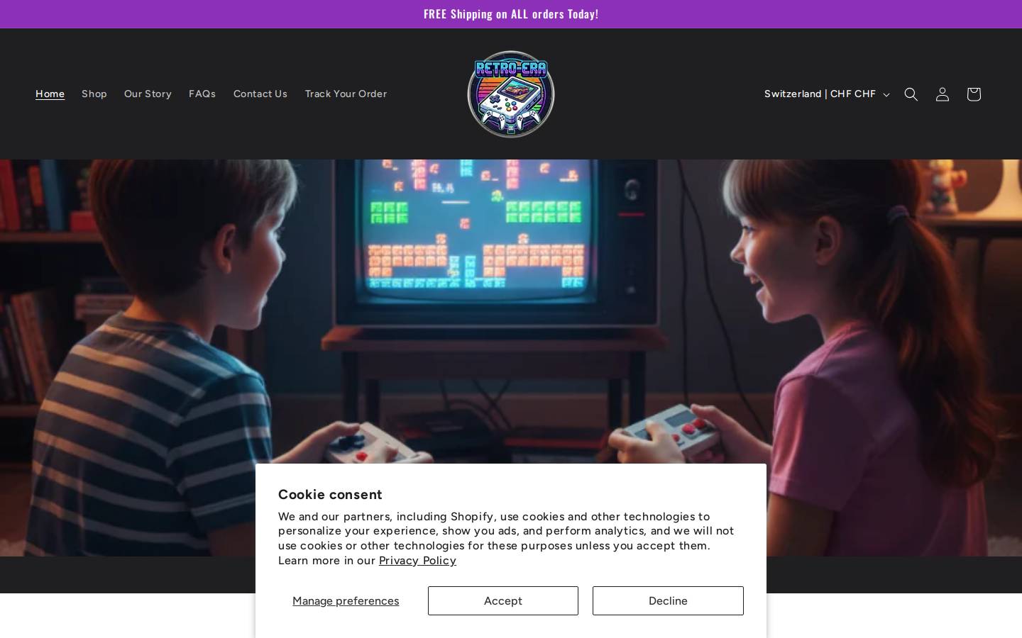 retro-era.com homepage screenshot