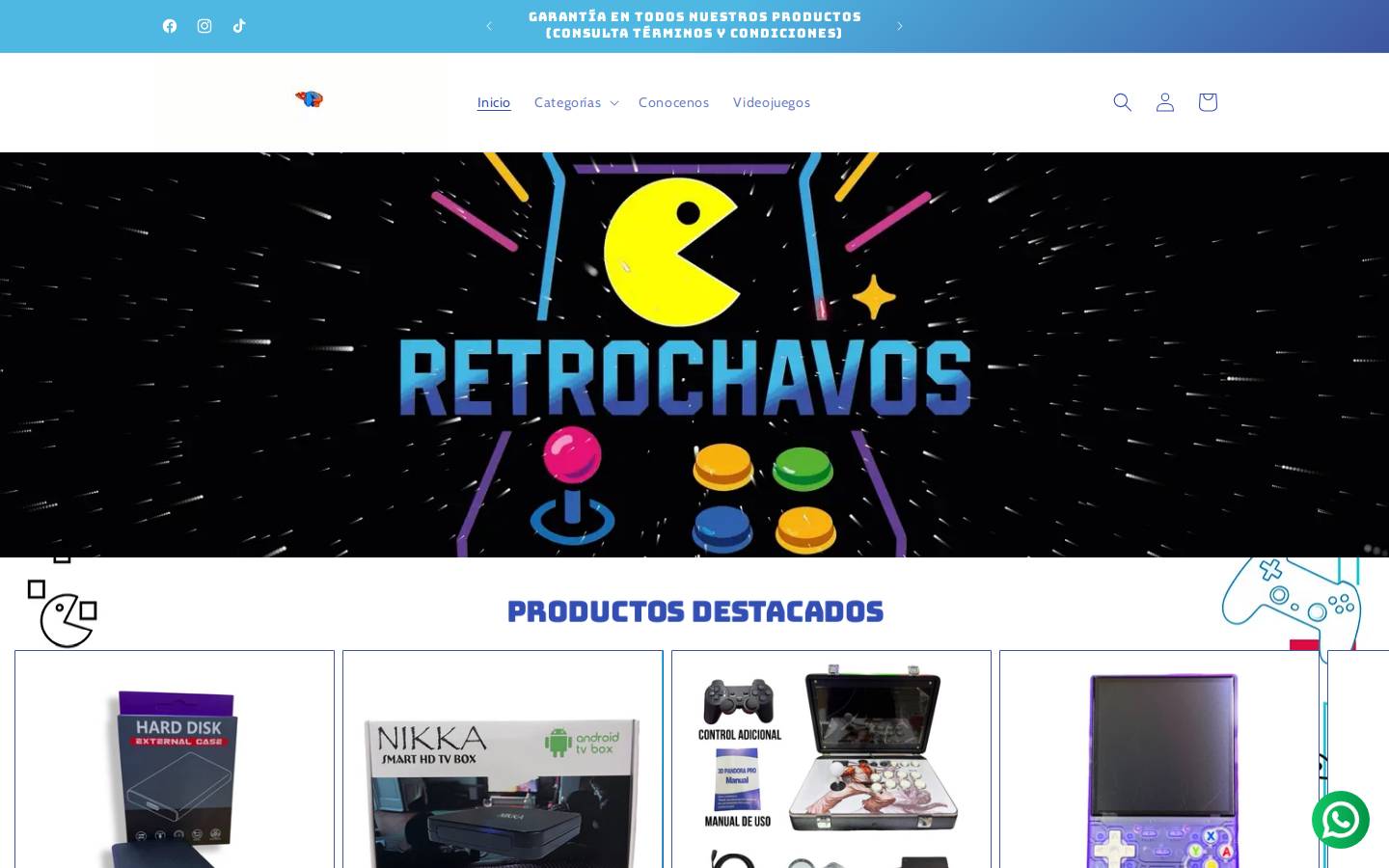retrochavos.com homepage screenshot