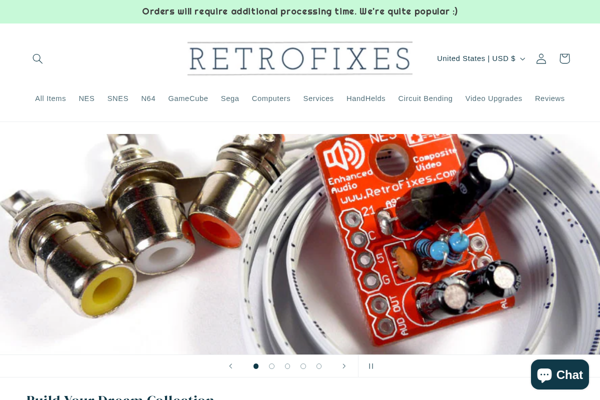RetroFixes LLC homepage screenshot