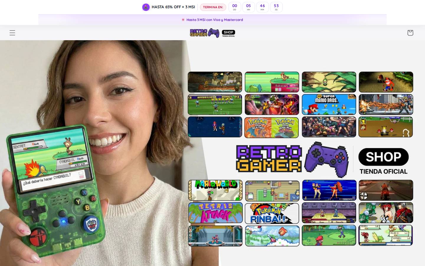 retrogamer.mx homepage screenshot