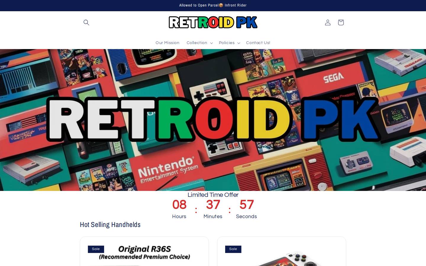 retroidpk.com homepage screenshot