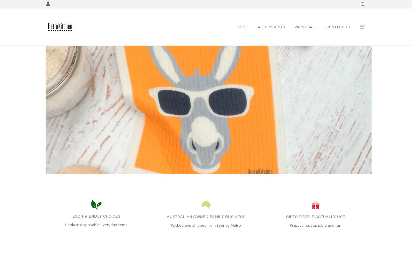 retrokitchen.com.au homepage screenshot