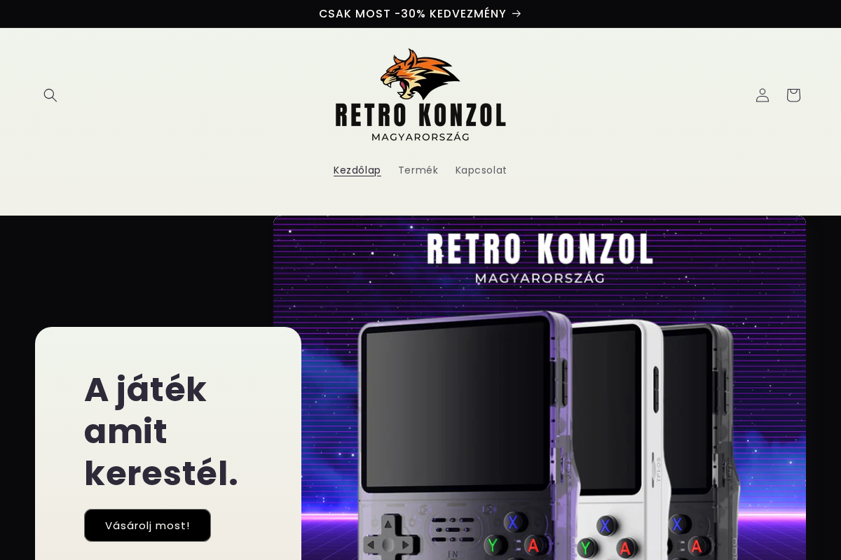 retrokonzolmagyarorszag.com homepage screenshot