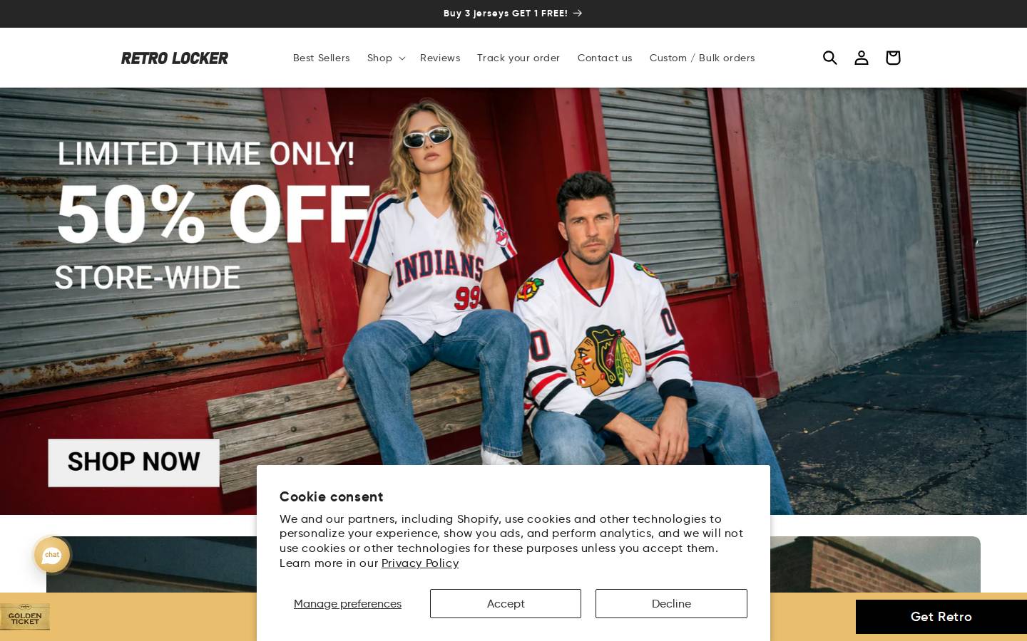 Retrolocker homepage screenshot