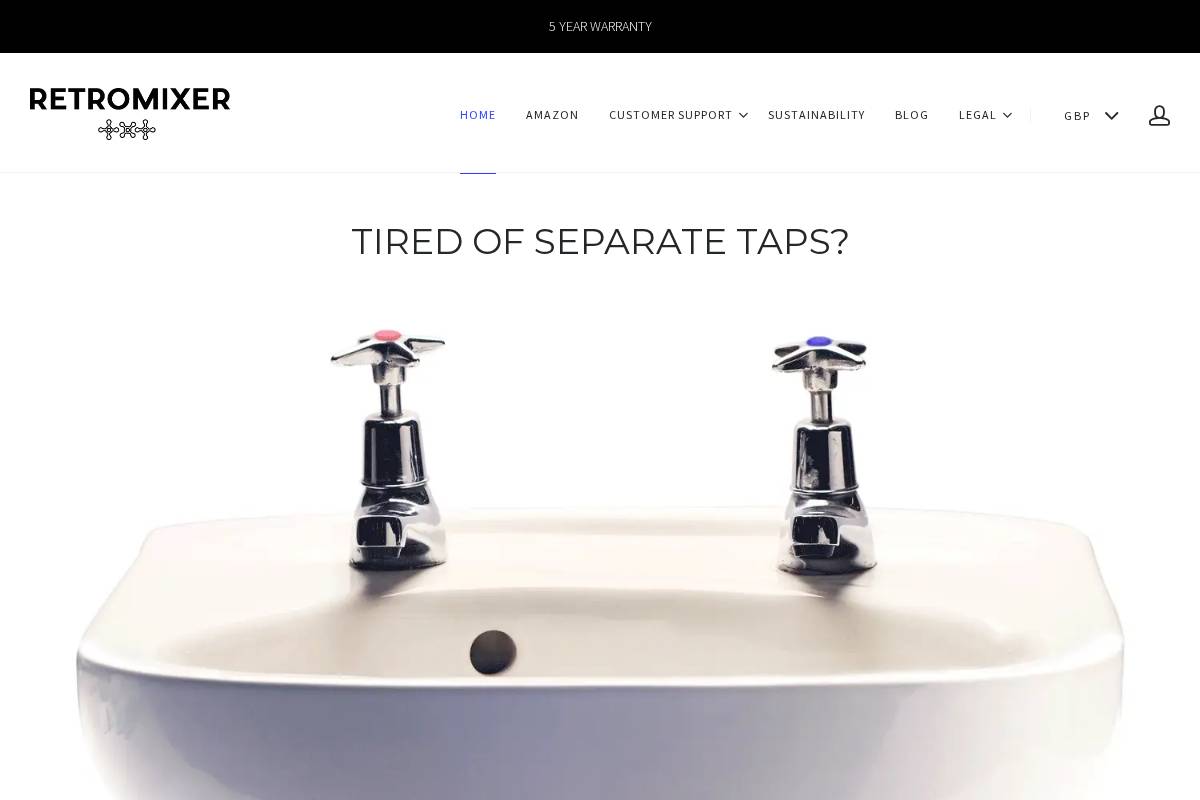 retromixer.com homepage screenshot