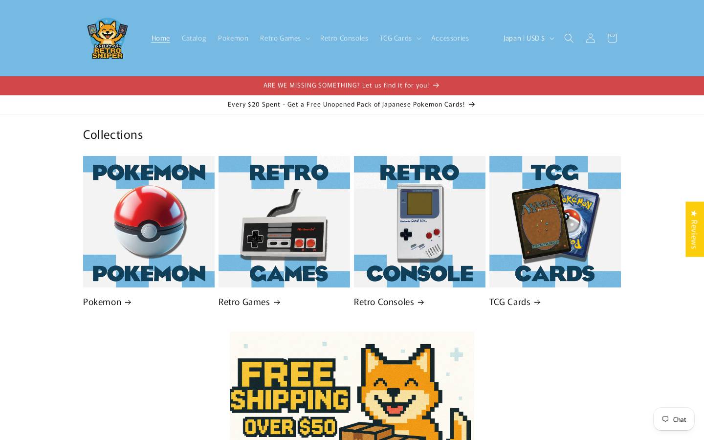retrosniper.com homepage screenshot