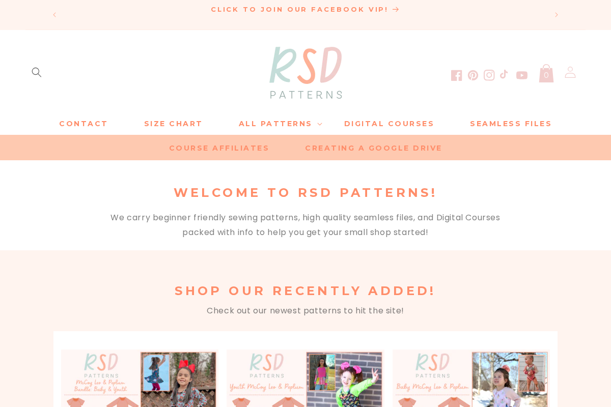 retrosparkledesigns.com homepage screenshot