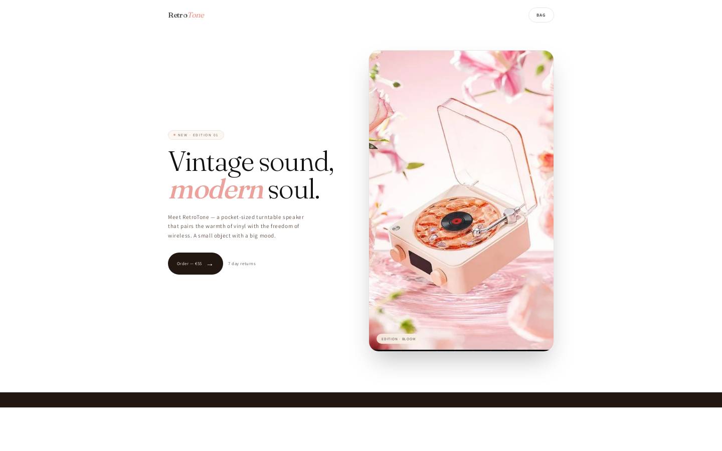 retrotone.shop homepage screenshot