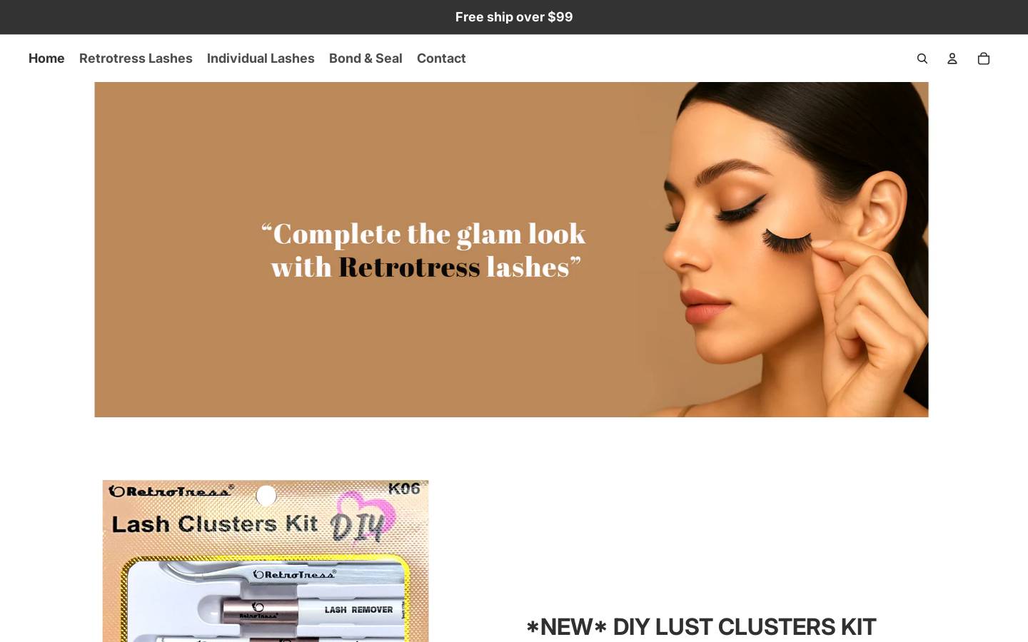 retrotress.com homepage screenshot