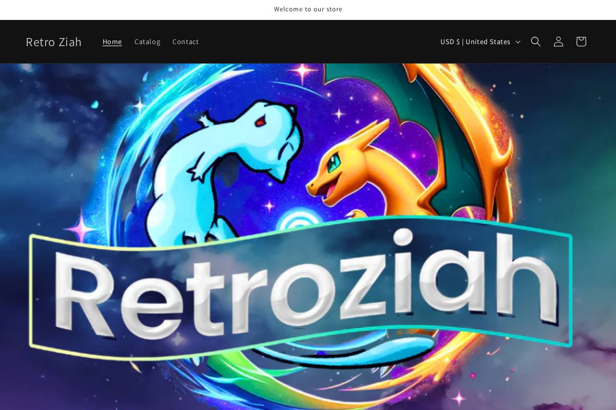 retroziah.com homepage screenshot
