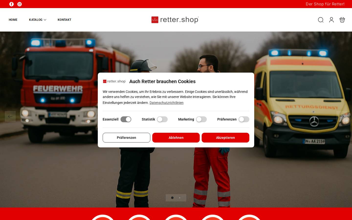 retter.shop homepage screenshot