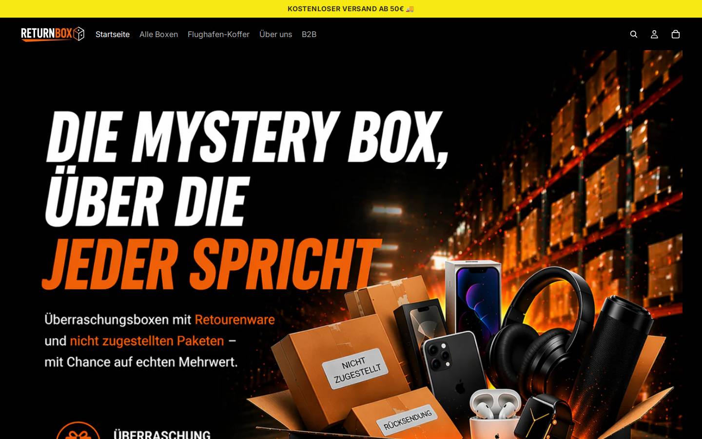 returnbox.at homepage screenshot