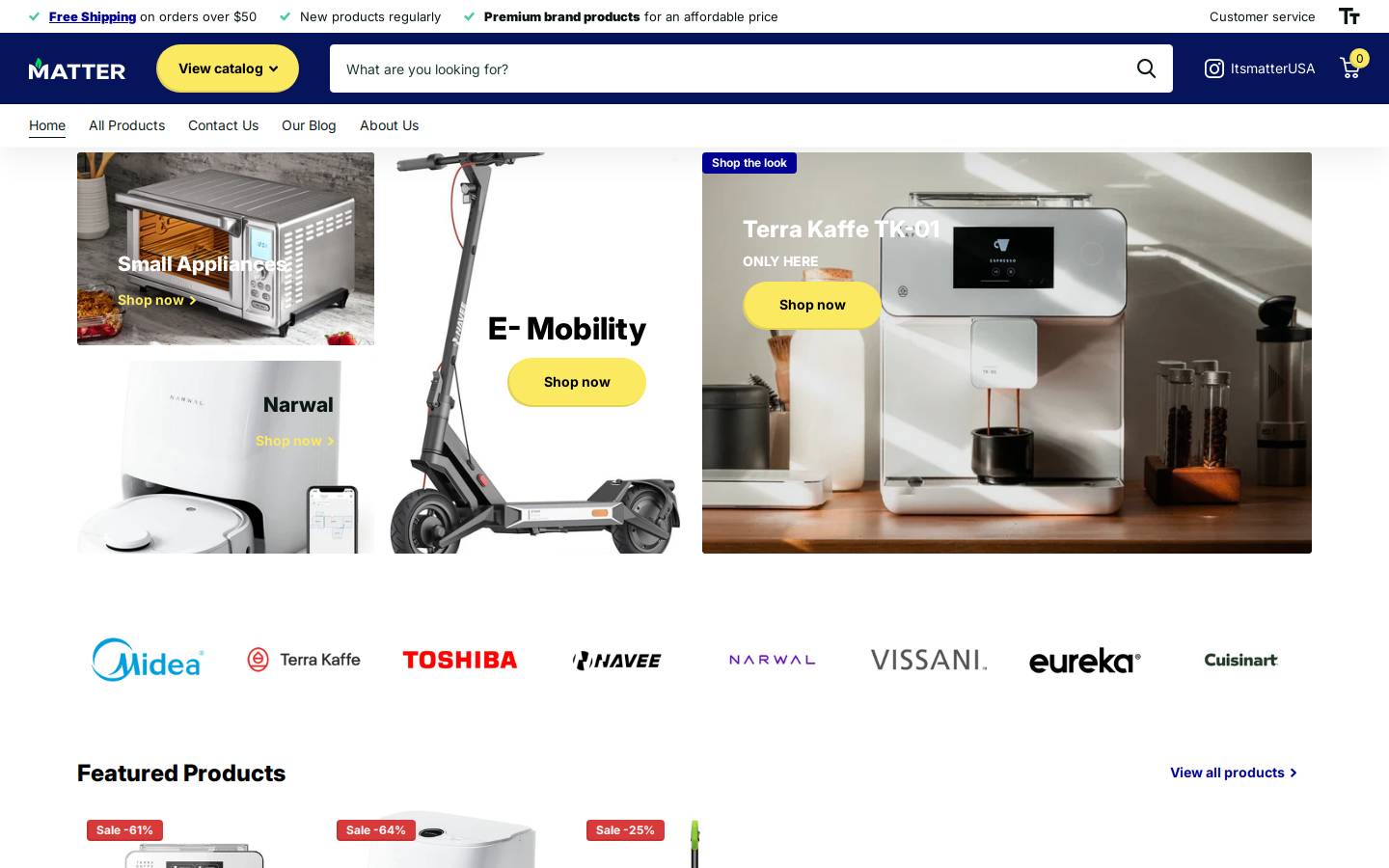 returnsstore.com homepage screenshot