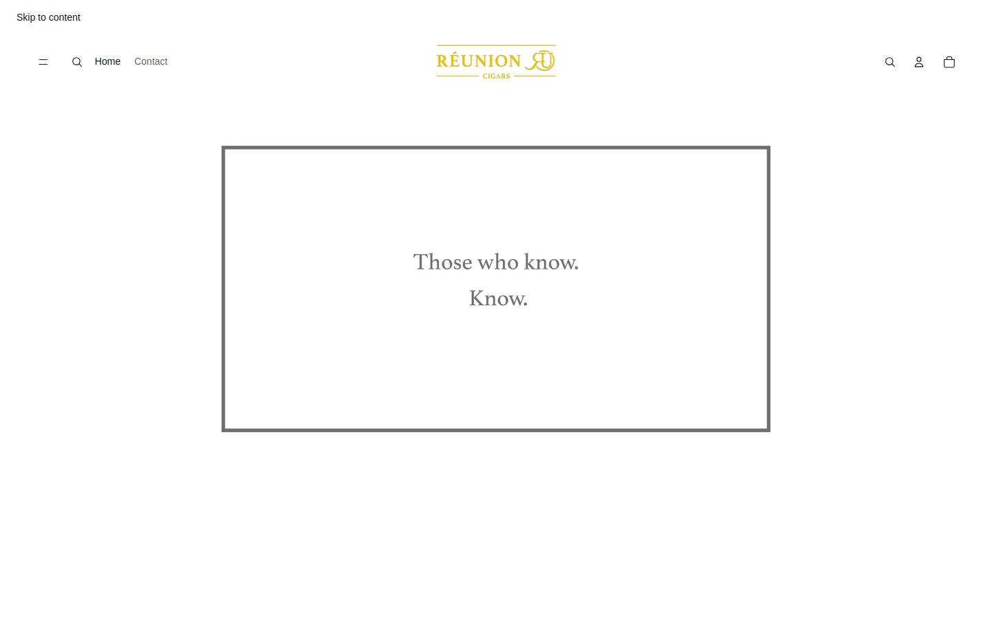 reunioncigars.com homepage screenshot