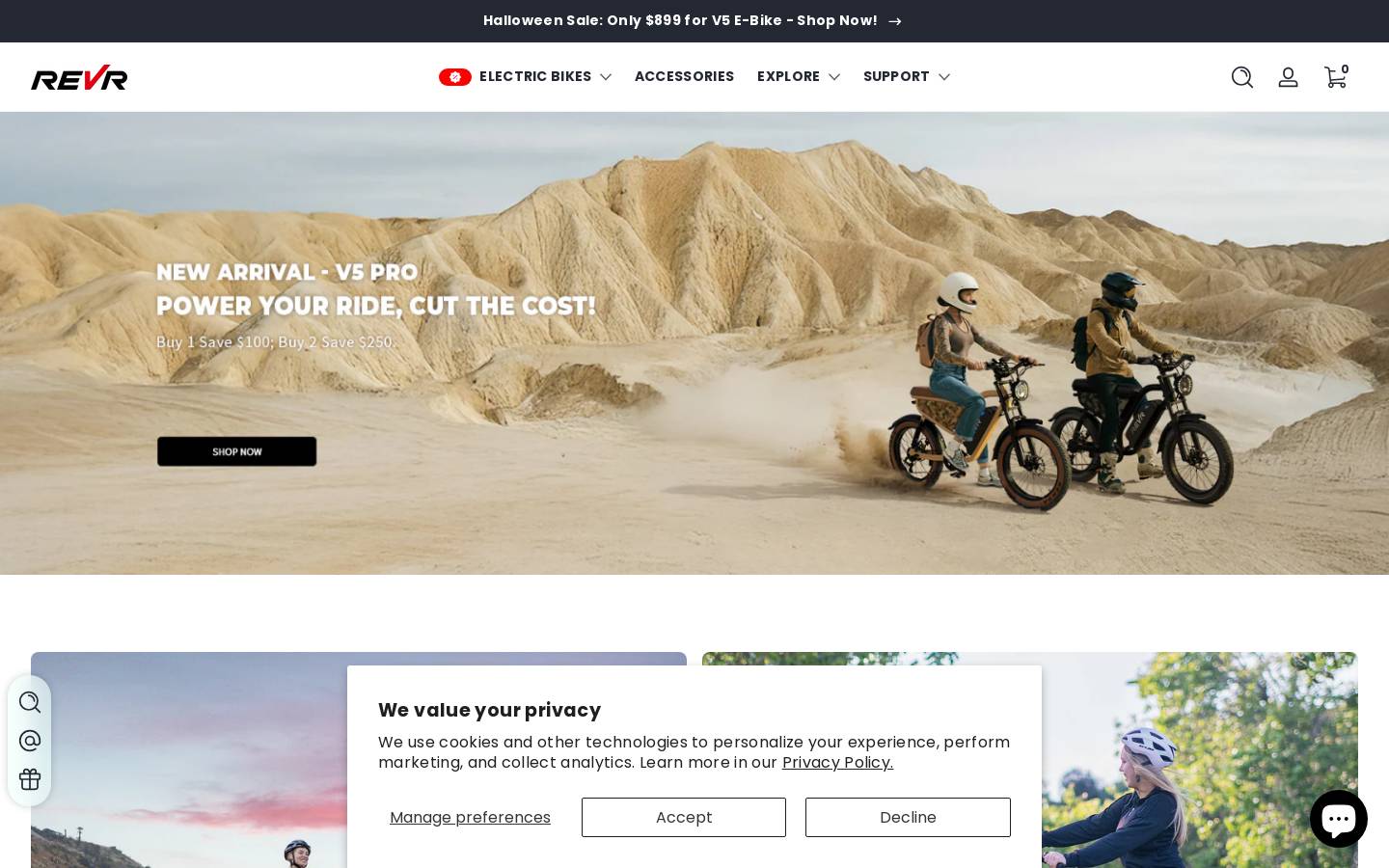 rev-ride.com homepage screenshot
