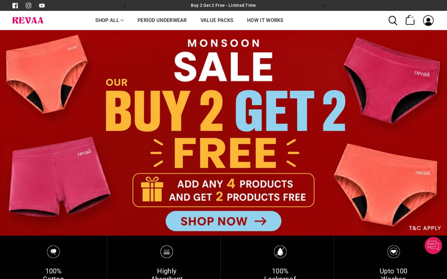 revaaforyou.com homepage screenshot