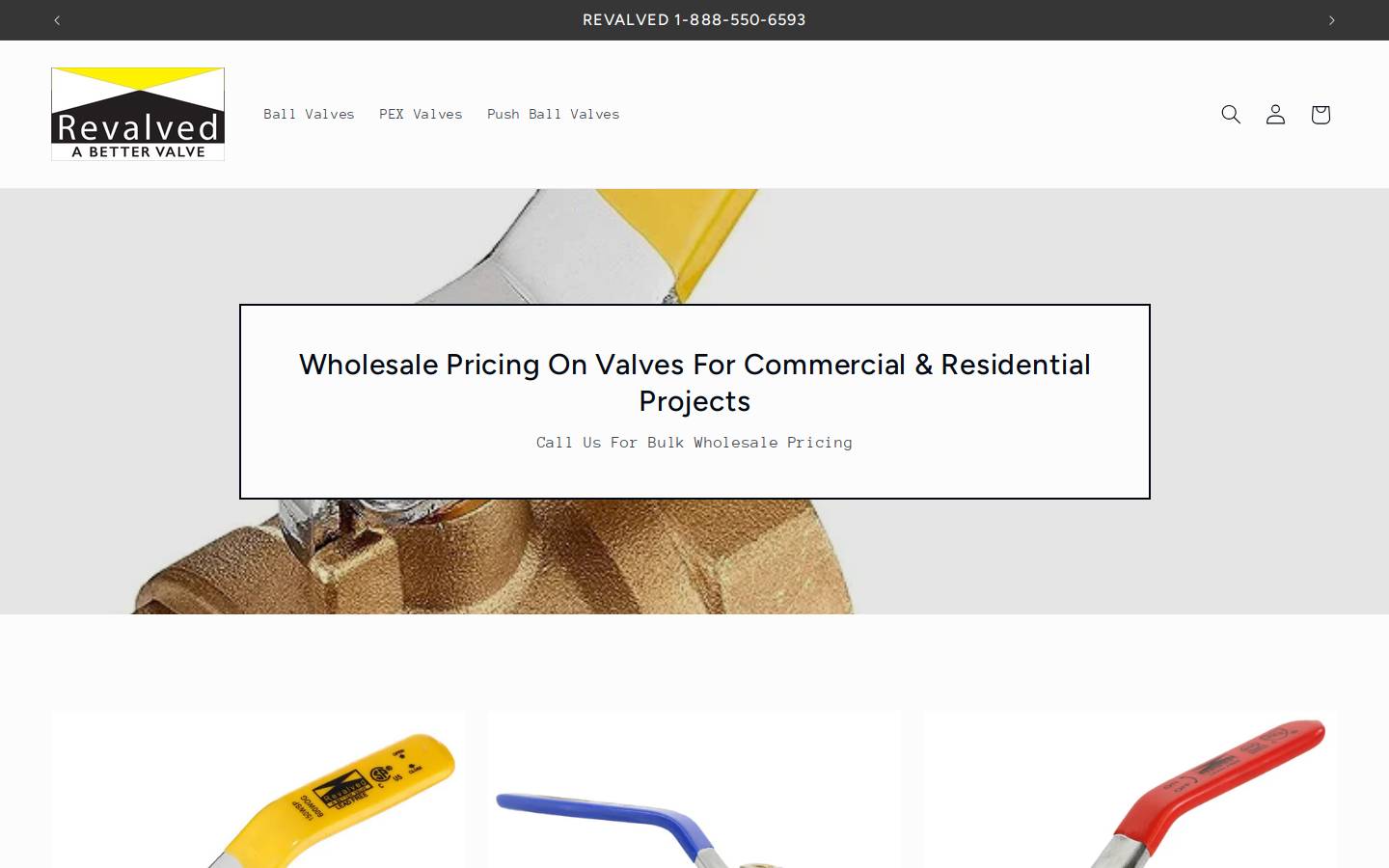 revalved.com homepage screenshot