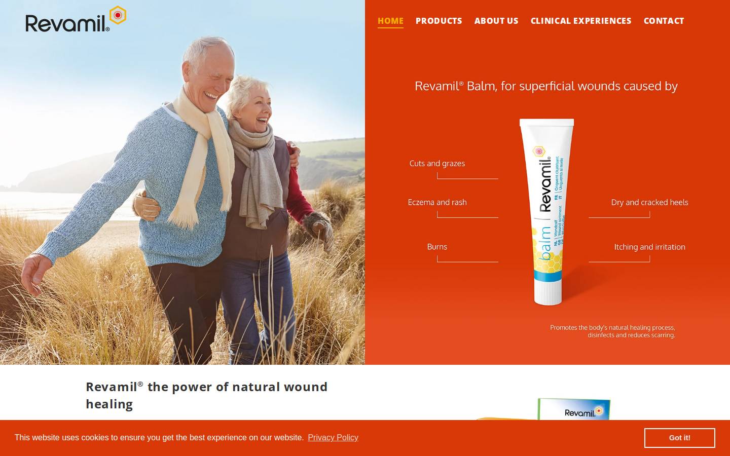 revamil.co.uk homepage screenshot