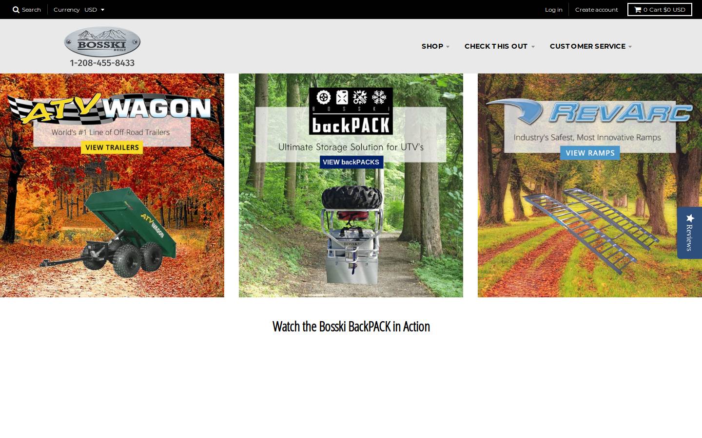 revarc.com homepage screenshot