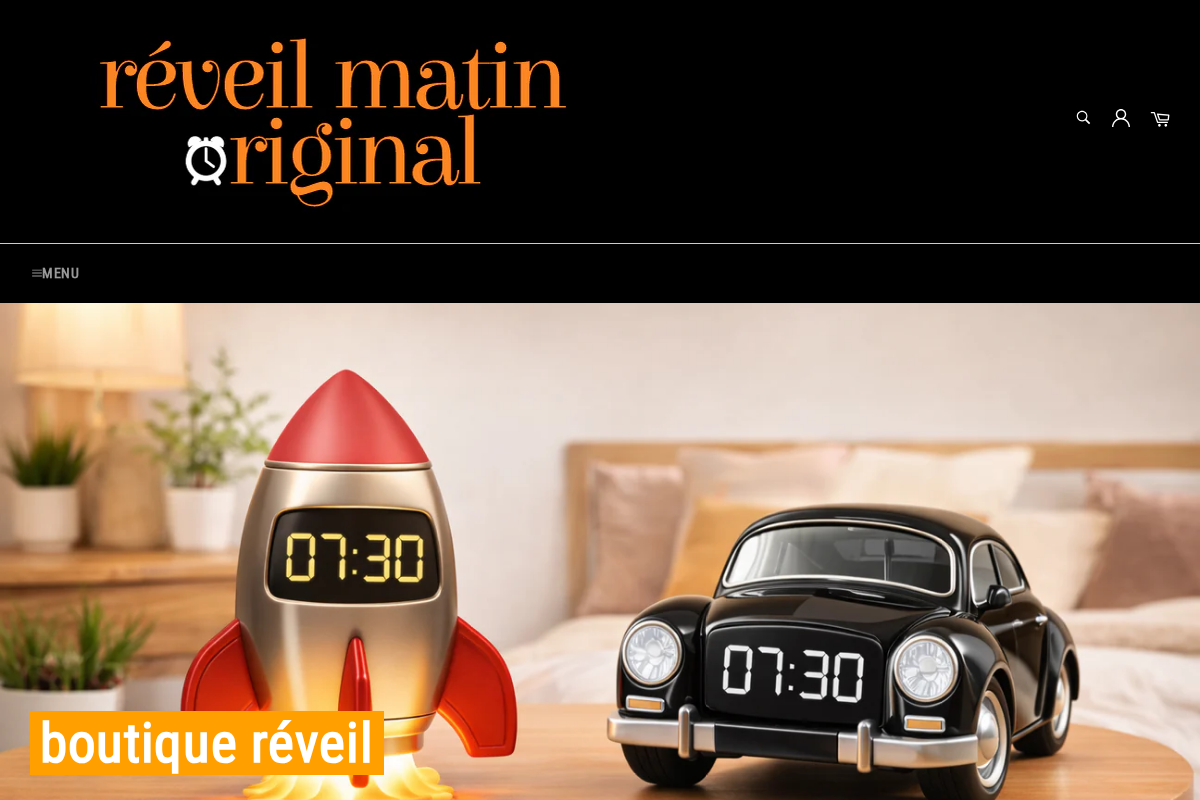 Réveil-Matin-Original homepage screenshot