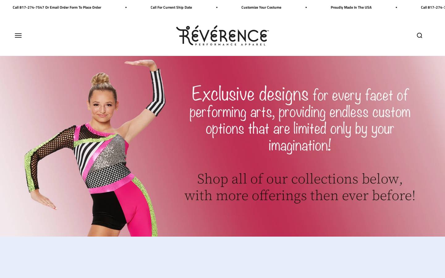 reverencedance.com homepage screenshot