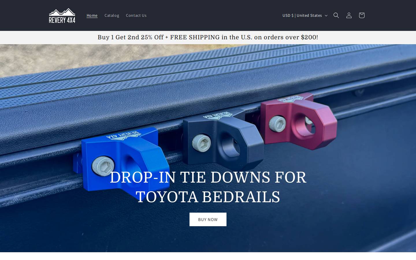 revery4x4.com homepage screenshot