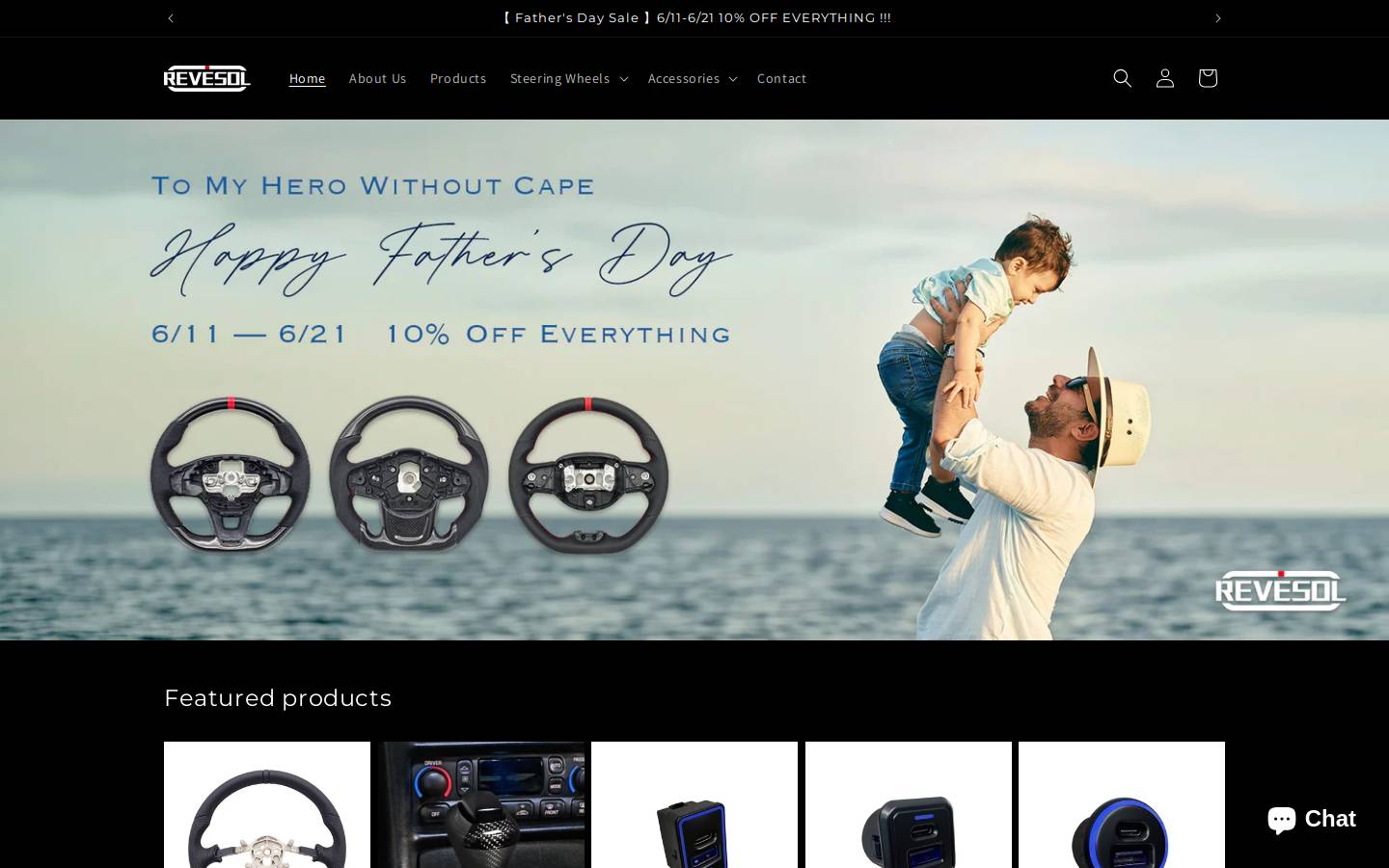 revesol-usa.com homepage screenshot