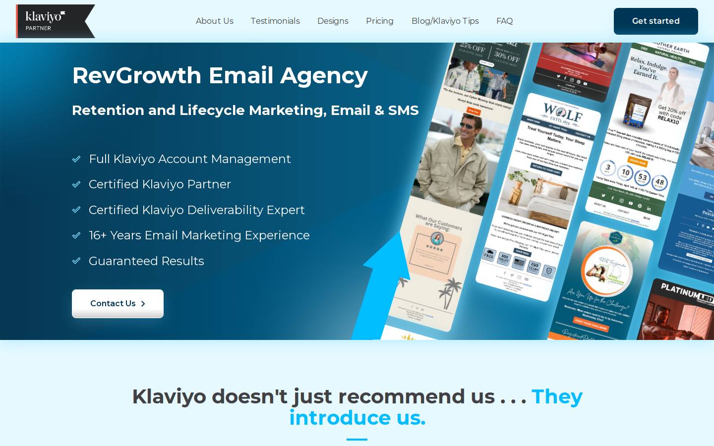 revgrowthemail.com homepage screenshot