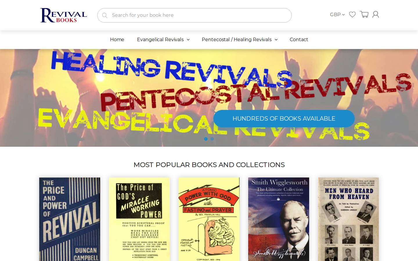 revival-books.com homepage screenshot
