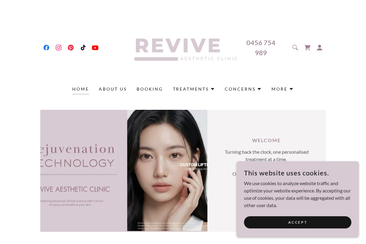 reviveclinic.com.au homepage screenshot