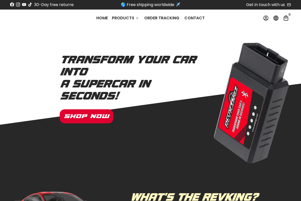 Revkingz homepage screenshot