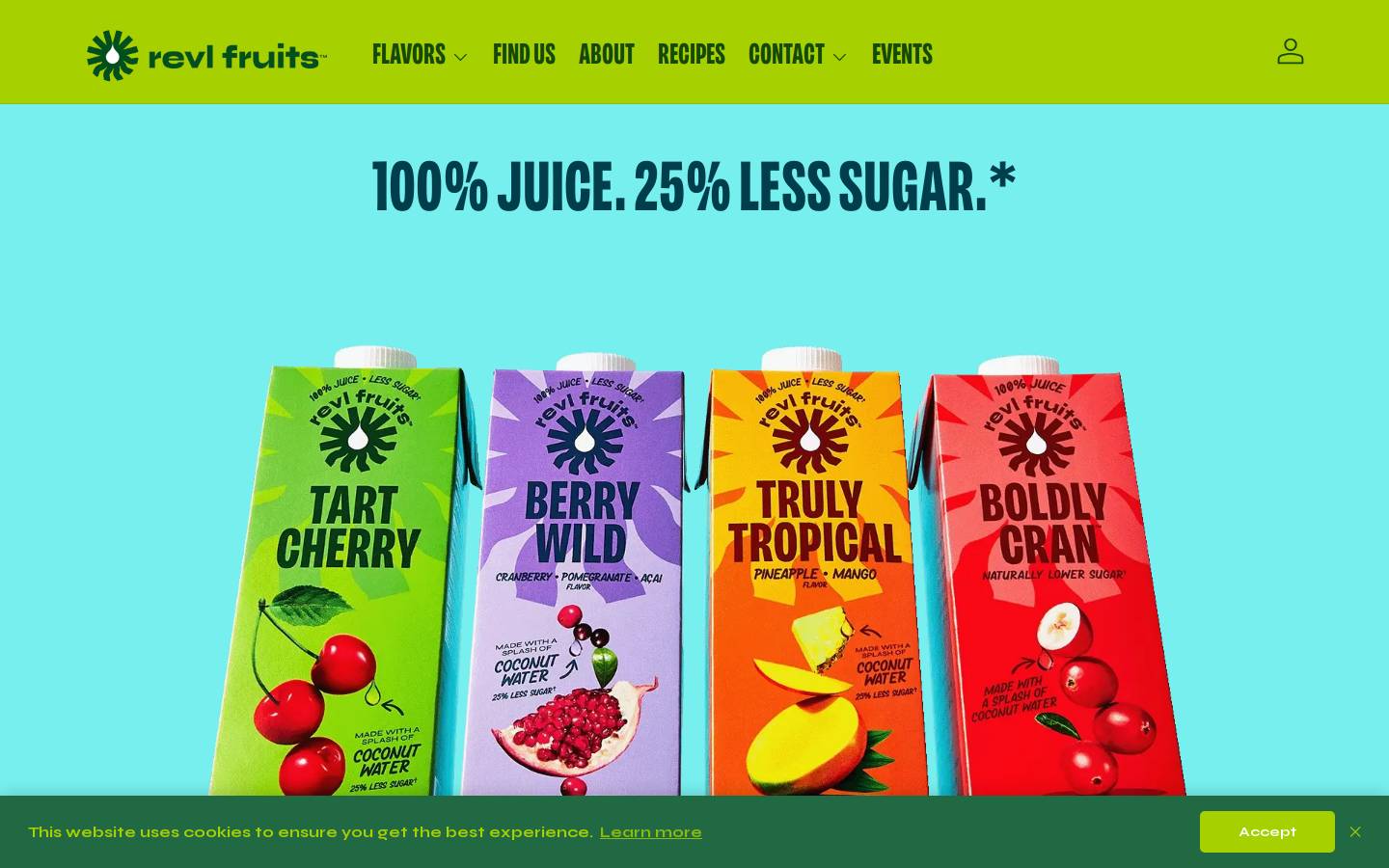 revlfruits.com homepage screenshot