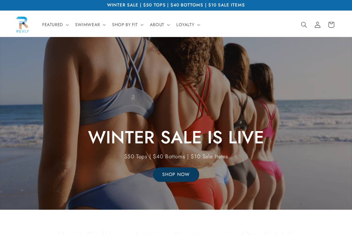 revlysport.com homepage screenshot