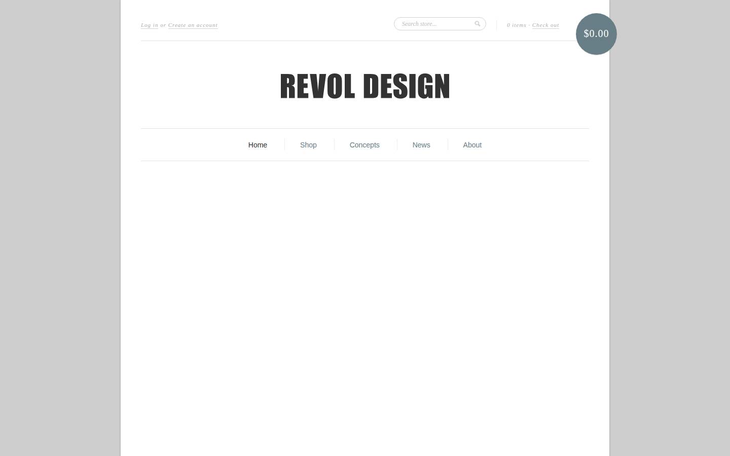 revol-design.com homepage screenshot