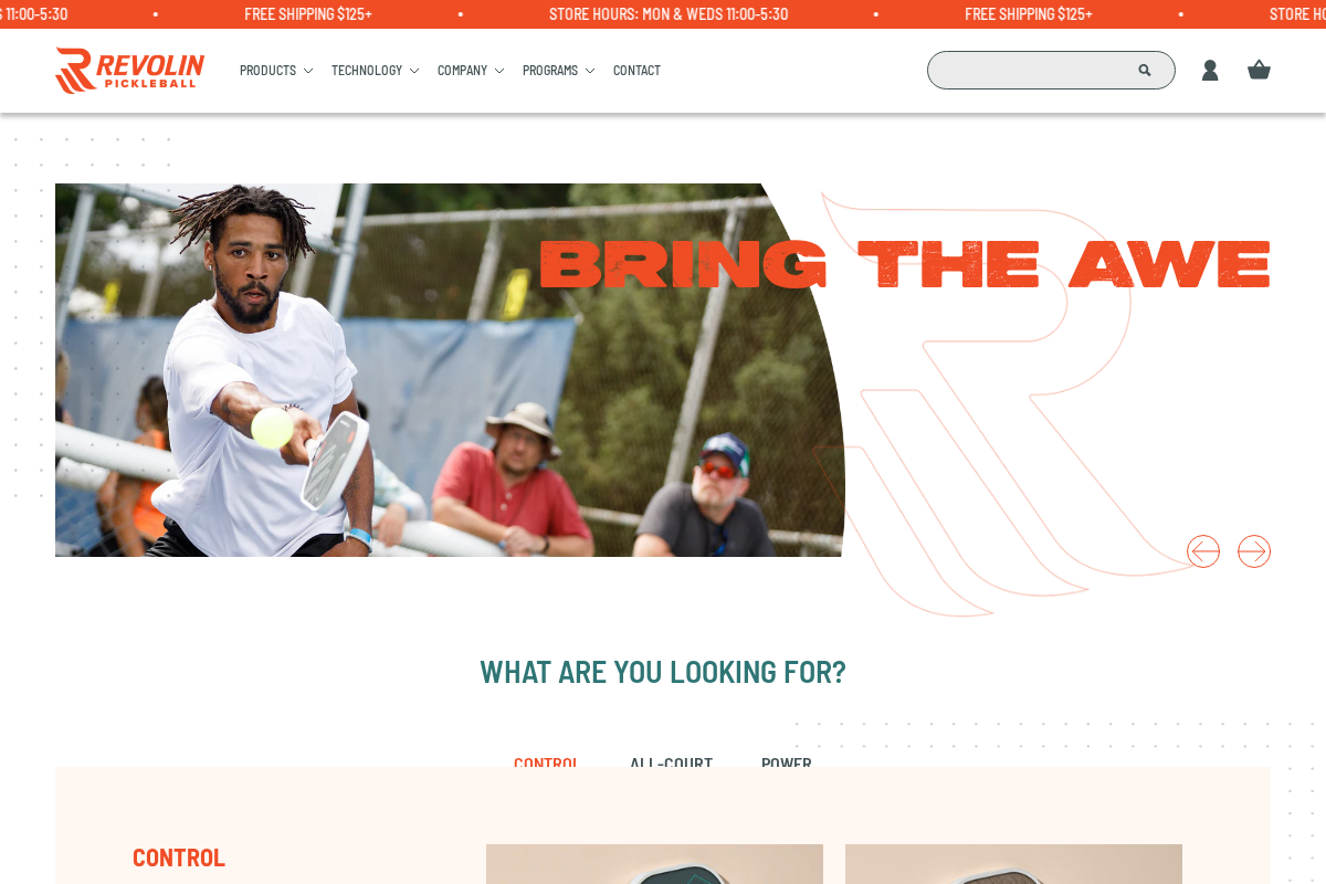 Revolin Sports homepage screenshot