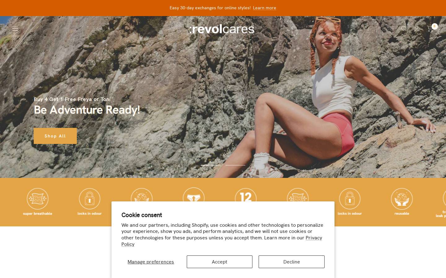 revolundies.com homepage screenshot