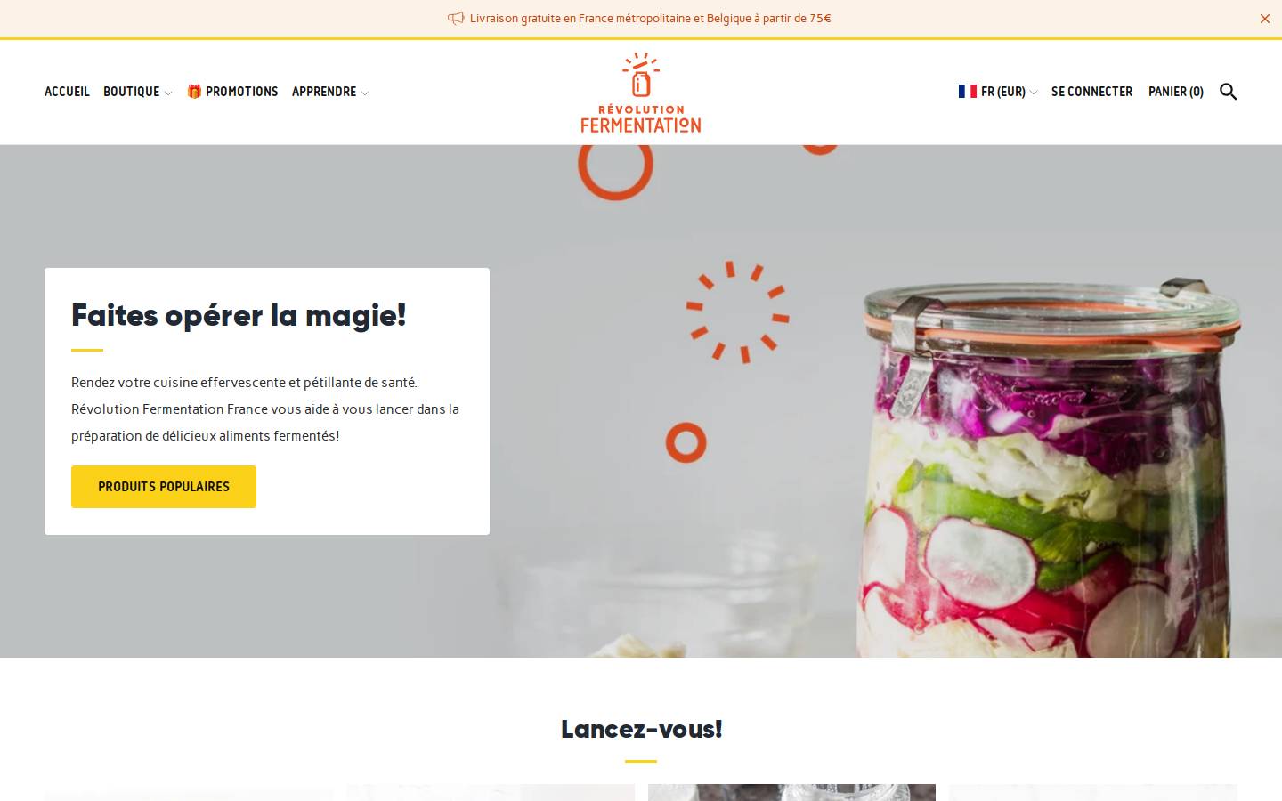 revolutionfermentation.de homepage screenshot