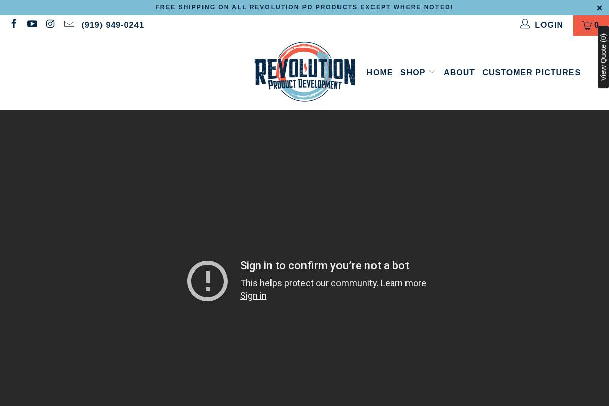 revolutionpd.com homepage screenshot