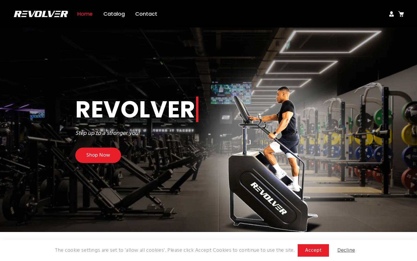revolver-fitness.com homepage screenshot