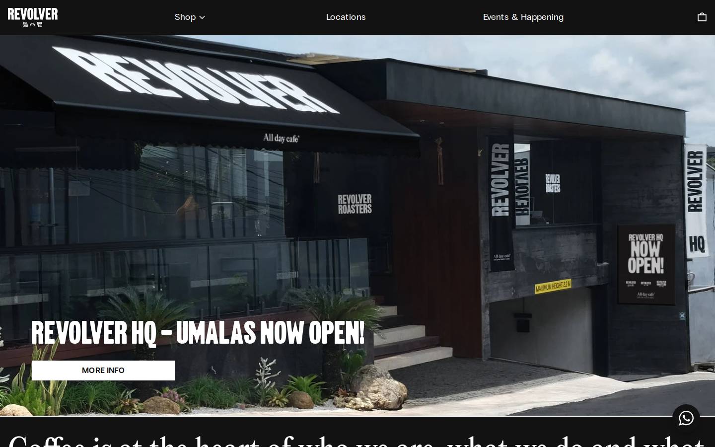 revolverbali.com homepage screenshot