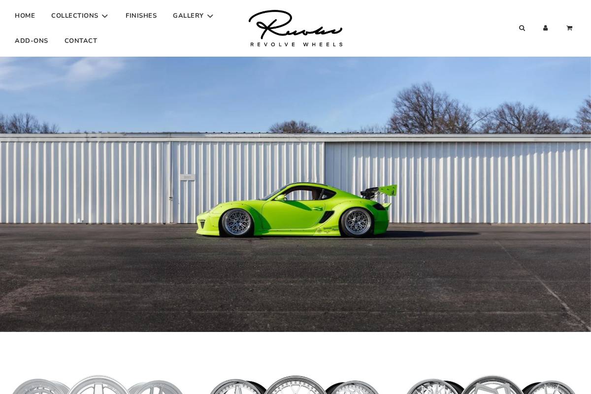 revolvewheels.com homepage screenshot