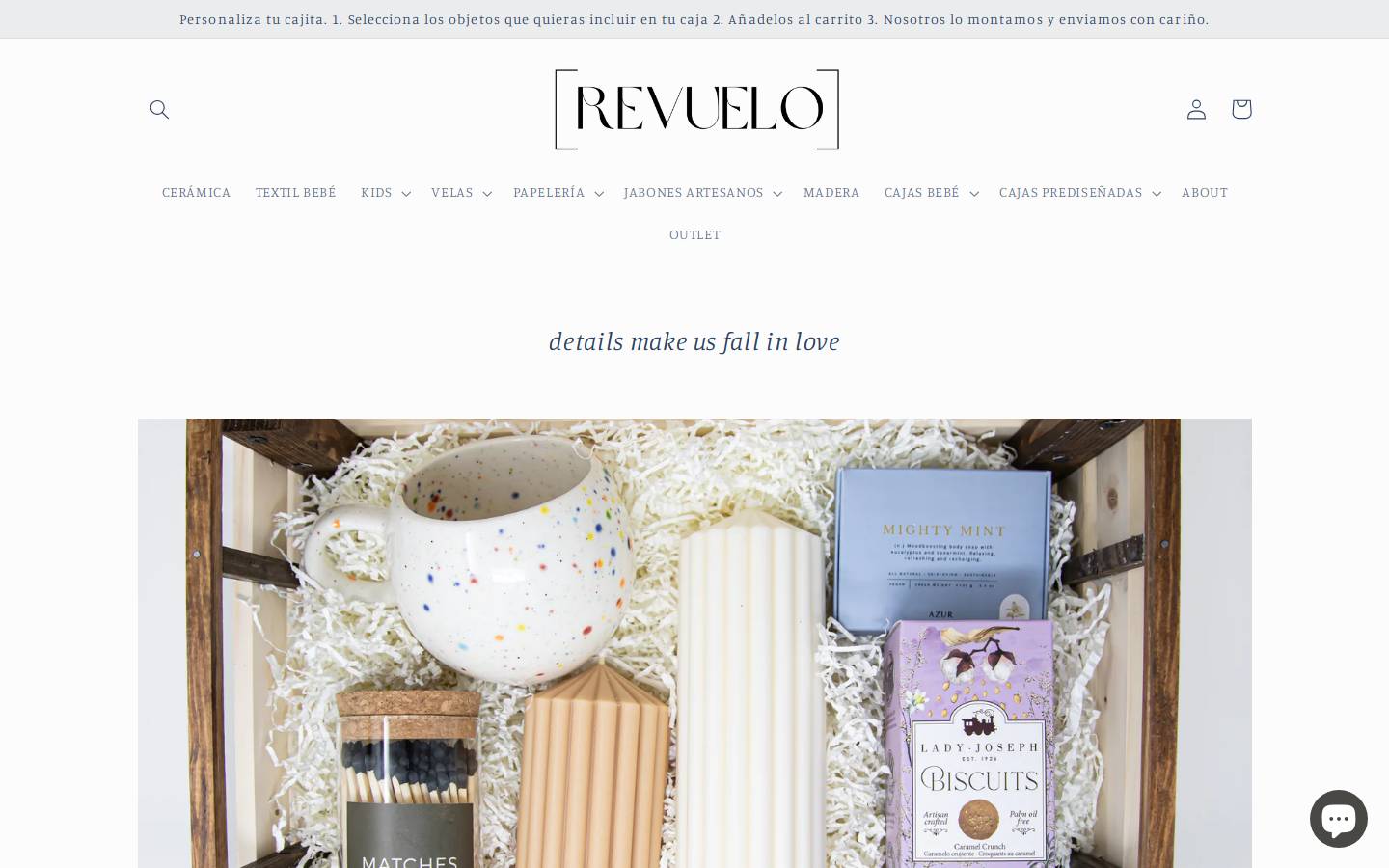 revuelobox.com homepage screenshot
