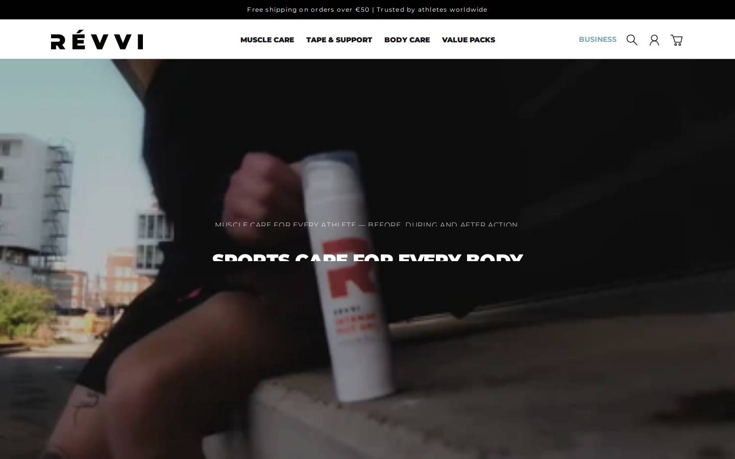 Revvi homepage screenshot
