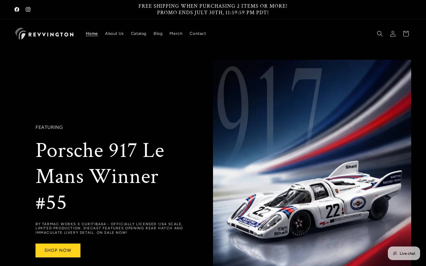 revvington.com homepage screenshot