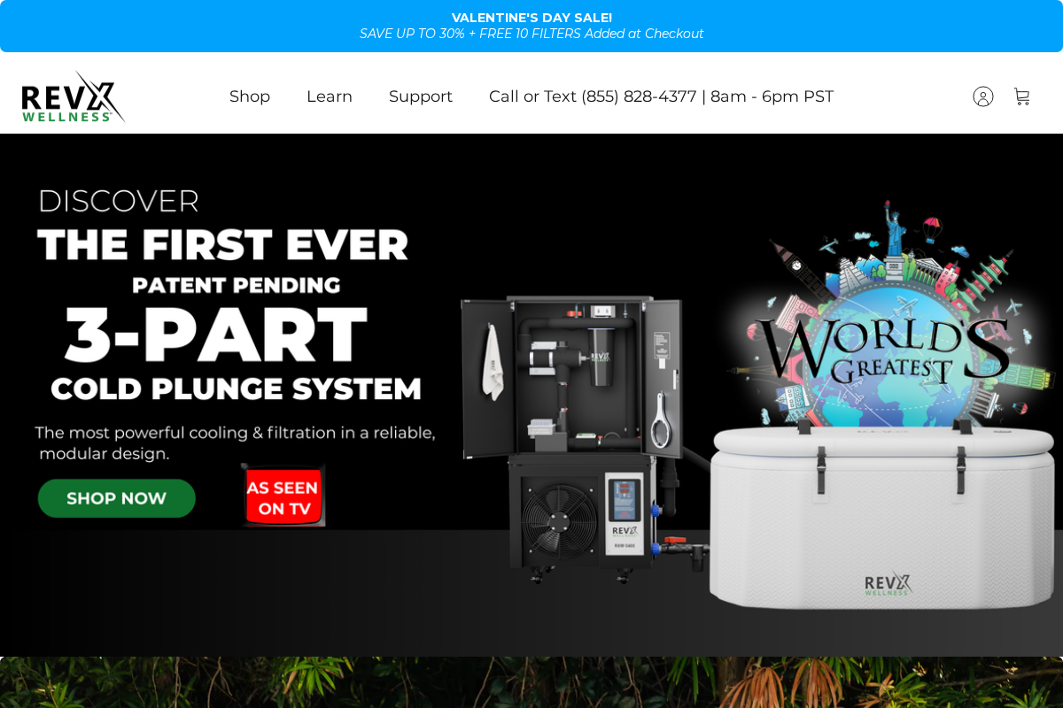 RevX Wellness homepage screenshot