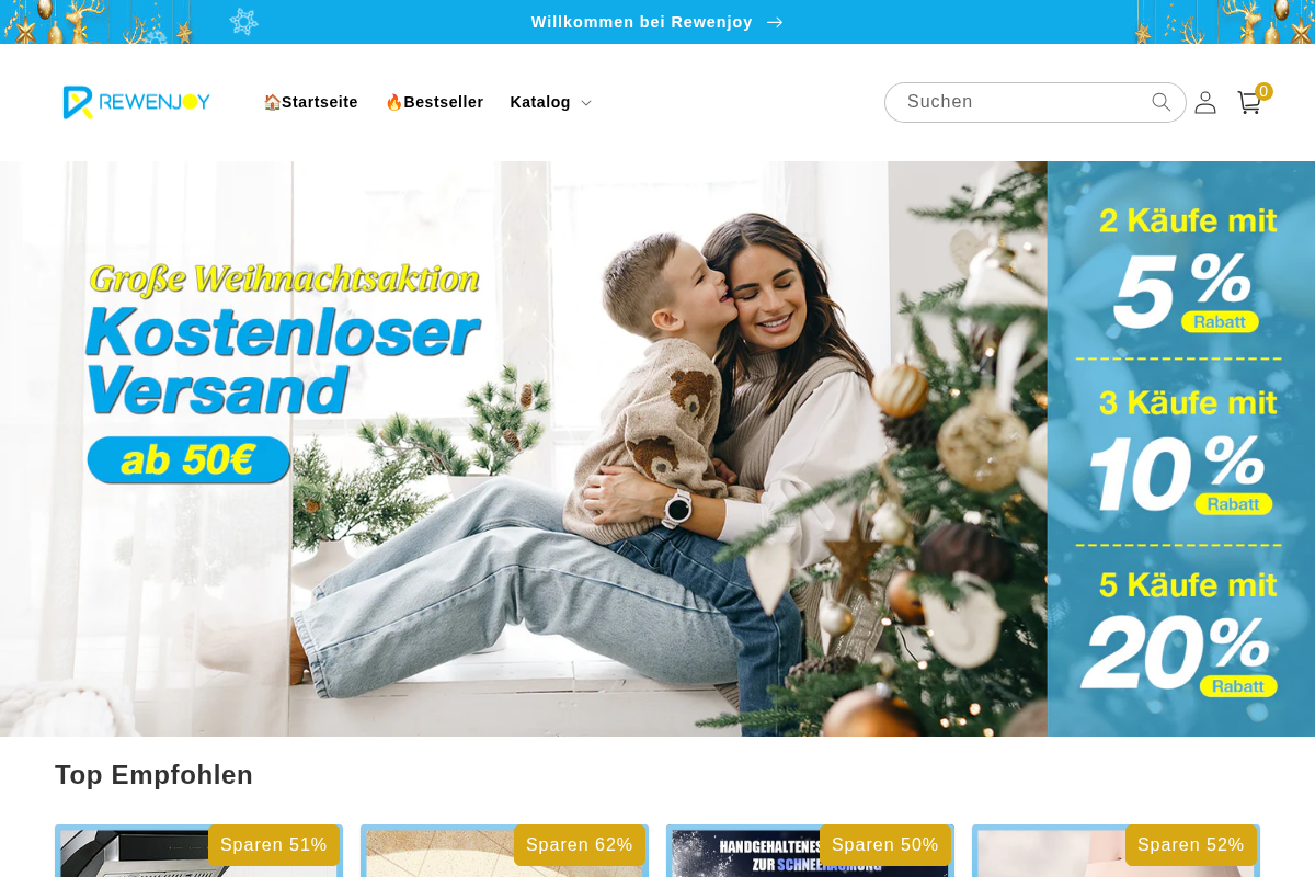 Rewenjoy homepage screenshot