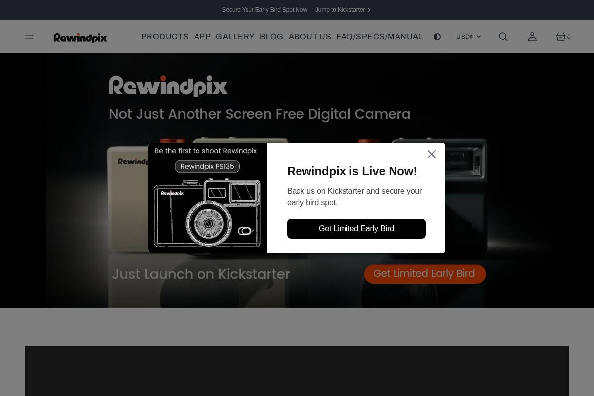 rewindpix.com homepage screenshot